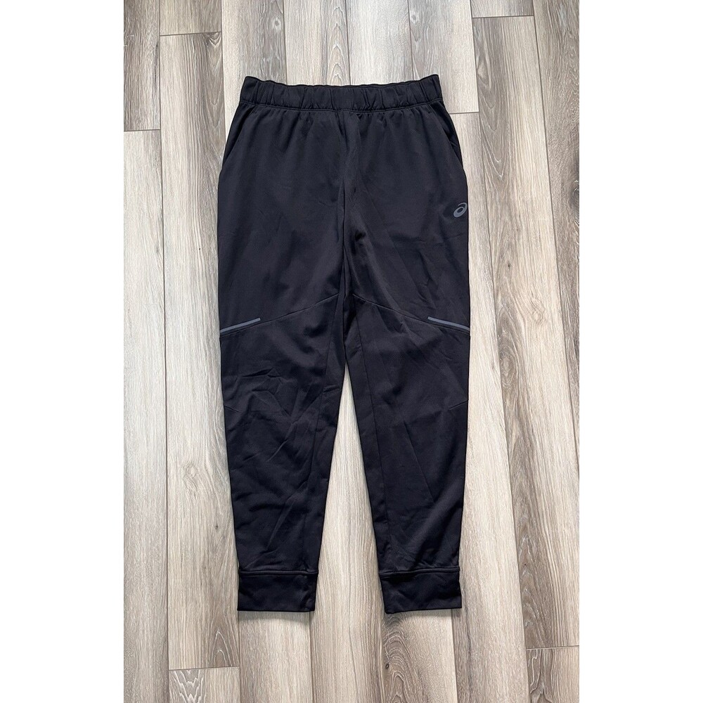 ASICS Jogger Men's M Black Polyester Track Running Jogging Gym Workout Stretch